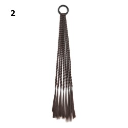 Резинка з кісками 40см 8шт коричнева (31405)