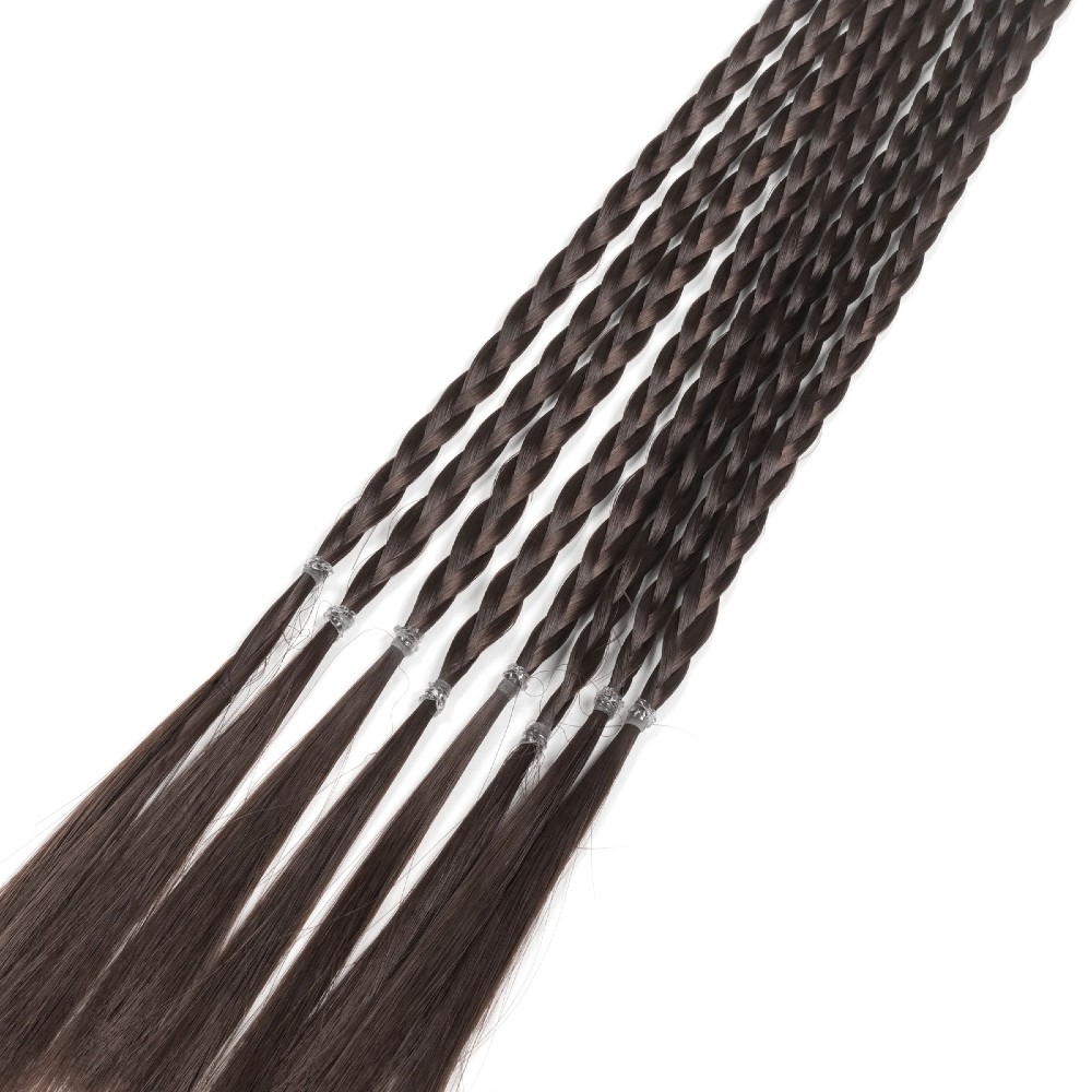 Резинка з кісками 40см 8шт коричнева (31405) 2