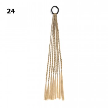 Резинка з кісками 40см 8шт коричнева (31406)