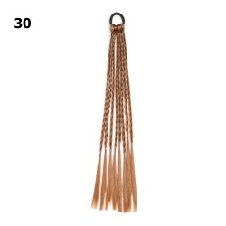 Резинка с косичками 40см 8шт коричневая (31407)