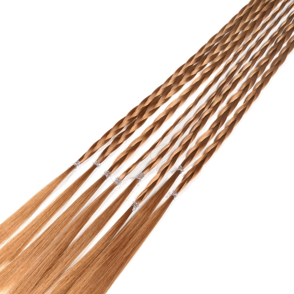 Резинка з кісками 40см 8шт коричнева (31407) 2