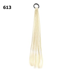 Резинка с косичками 40см 8шт молочная (31409)