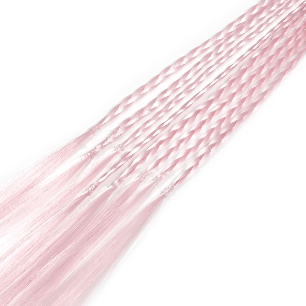 Резинка з кісками 40см 8шт рожева (31411) 2