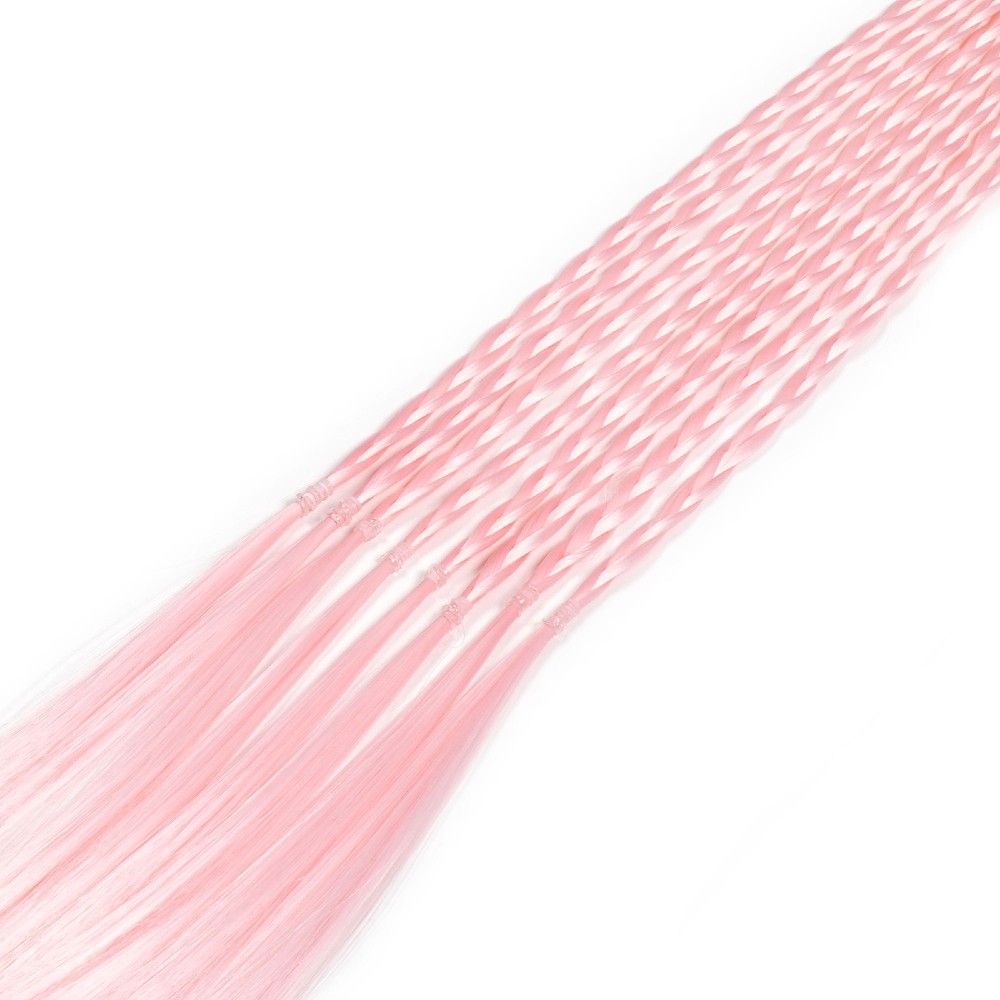 Резинка з кісками 40см 8шт світло-рожева (31412) 2