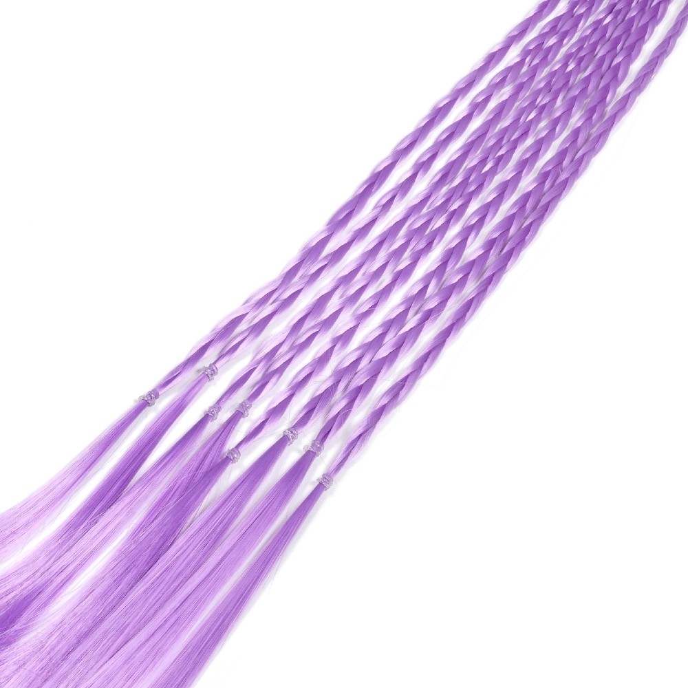 Резинка з кісками 40см 8шт фіолетова (31414) 2