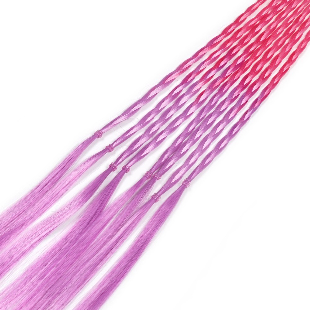 Резинка з кісками 40см 8шт малиново-рожева (31416) 2