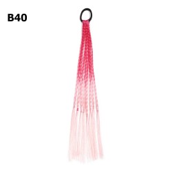 Резинка з кісками 40см 8шт малиново-рожева (31417)