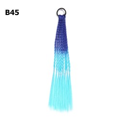 Резинка з кісками 40см 8шт синьо-блакитна (31419)