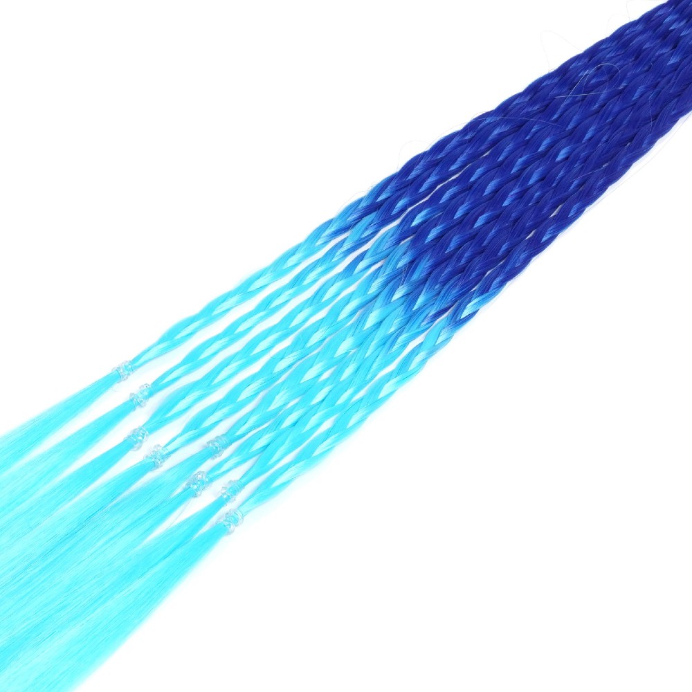 Резинка з кісками 40см 8шт синьо-блакитна (31419) 2