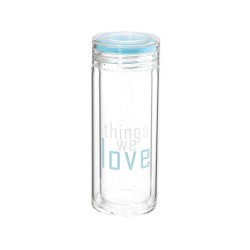 Скляна пляшечка для напоїв Love 300мл (23282)