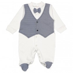 Набір чоловічків для новонароджених синій (ростовка 3шт) (19769)