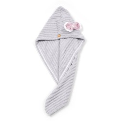 Чалма-рушник з мікрофібри з бантиком 25x65см (30122)