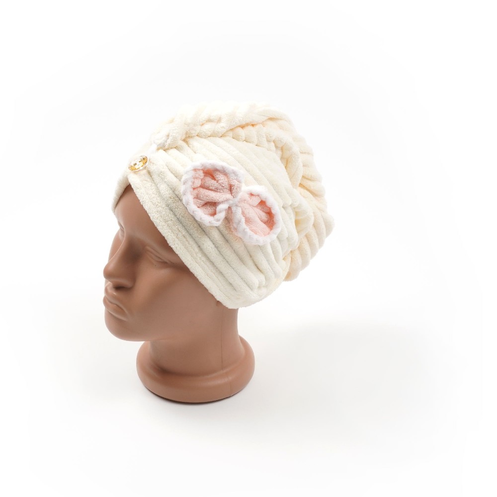 Чалма-рушник з мікрофібри з бантиком 25x65см (30122) 6