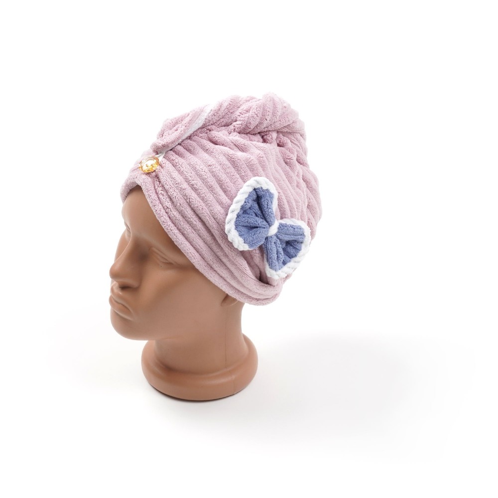 Чалма-рушник з мікрофібри з бантиком 25x65см (30122) 14