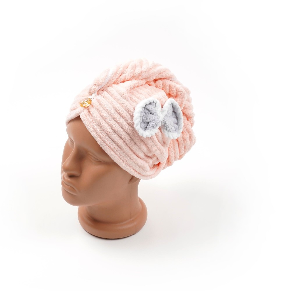 Чалма-рушник з мікрофібри з бантиком 25x65см (30122) 18