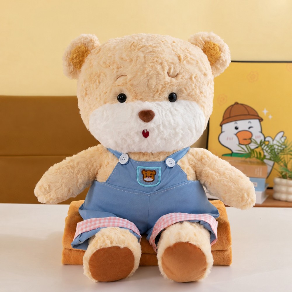 Мягкая игрушка-плед-подушка Мишка в комбинезоне 3в1 60см (33268) 2