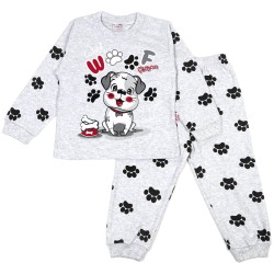 Набір дитячих костюмів Собачка сірий (ростовка 3шт) (26787)