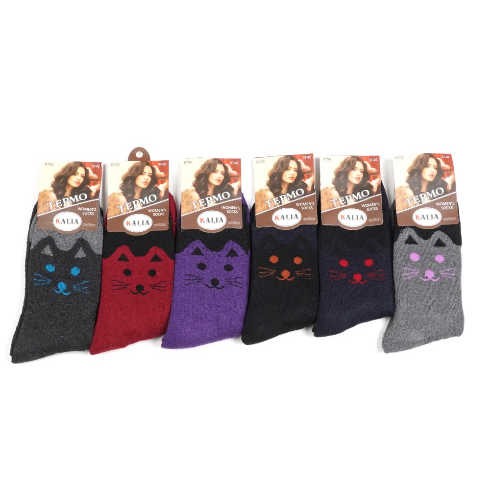 Набір махрой жіночих носків 37-42 по обуві (31301) 2