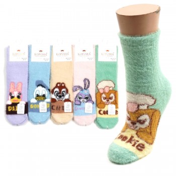 Набір підліткових теплих шкарпеток норка 32-37 (27976)