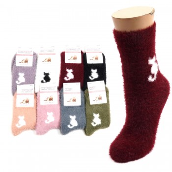 Набір підліткових теплих шкарпеток норка 32-37 (27977)