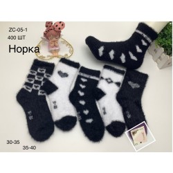 Набір підліткових теплих шкарпеток норка 30-35 (27978)