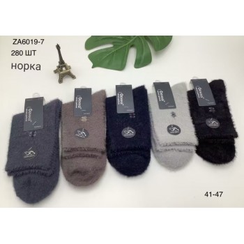 Набор теплых мужских носков норка 41-47 по обуви (27951)