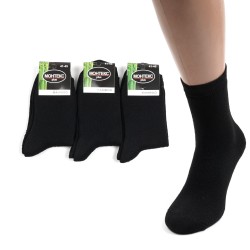 Набір чоловічих махрових шкарпеток 41-45 по взуття Монтекс чорні (31298)