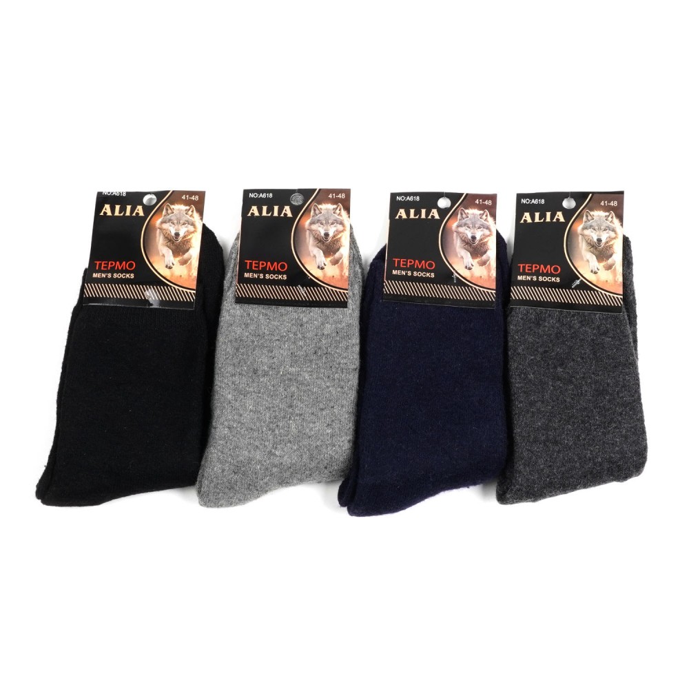 Набір чоловічих махрових шкарпеток 41-48 по взуттю ангора з махрою (31308) 2