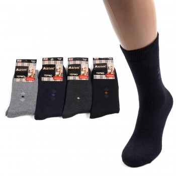 Набір чоловічих махрових шкарпеток 41-48 по взуттю ангора з махрою (31310)