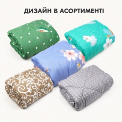 Одеяло двуспальное силиконовое 180х210см, расцветка в ассортименте (27541)