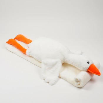 Плед-подушка іграшка гусак-обіймусь 3в1 100см білий (27264)