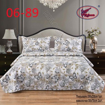 Стегане покривало 200x220cm +2 наволочки 50x70cm (28801)