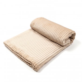 Плед мікрофібра 150x200cm (30487) бежевий