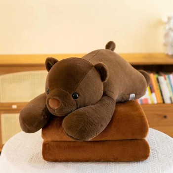 Плед-подушка іграшка 3в1 ведмедик 31734 (65см)