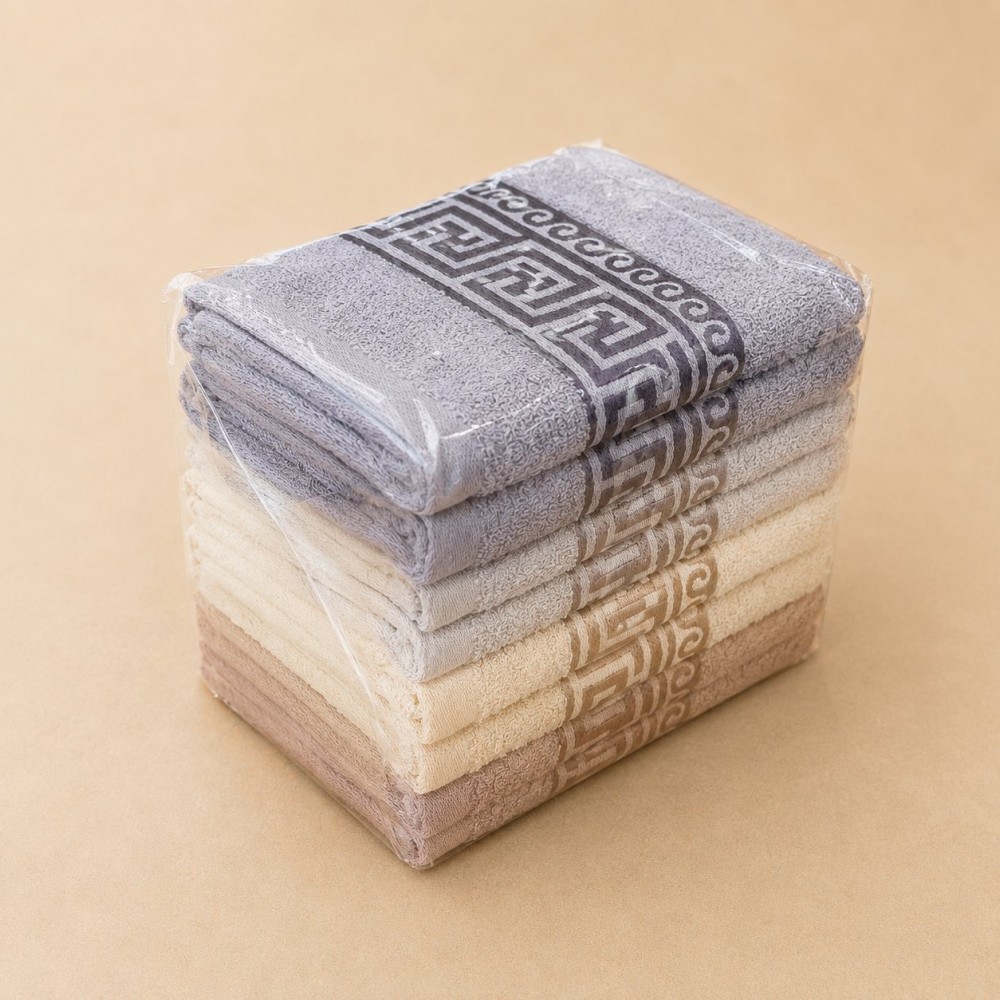 Набір махрових лицьових рушників 45х95см (30086) 2