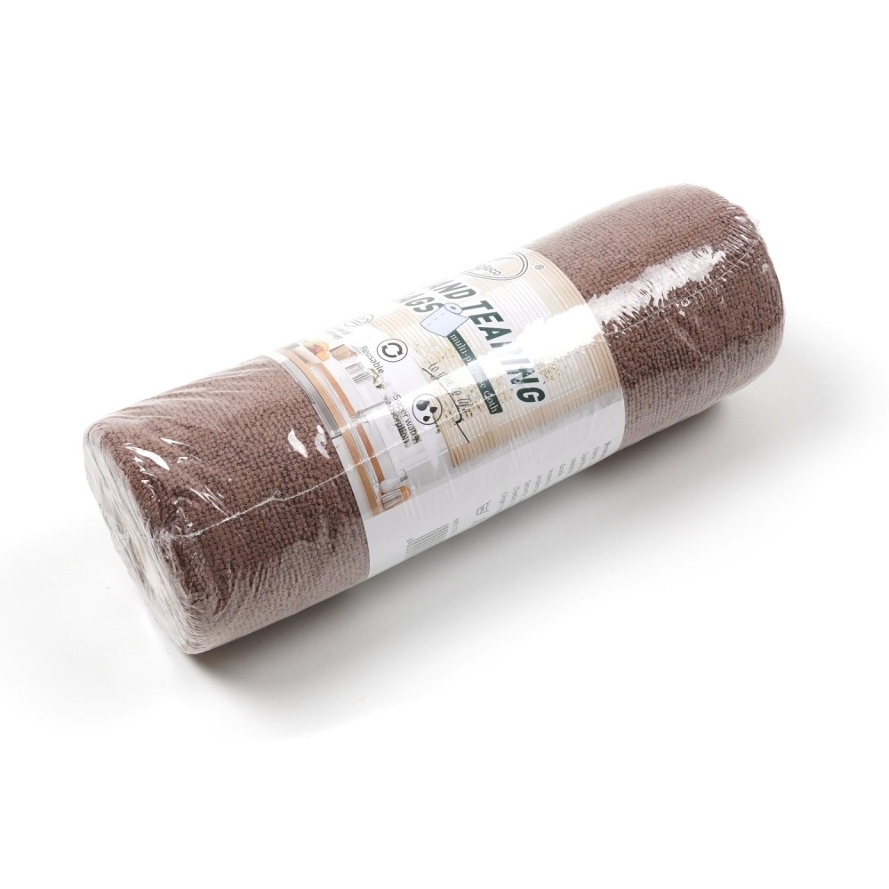 Рулон відривних серветок із мікрофібри 25x25см 20шт (31882) шоколадний 2