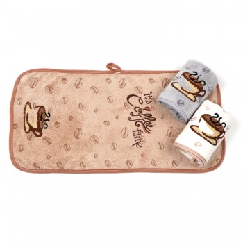 Набор кухонных полотенец из микрофибры 25x50см (30405)