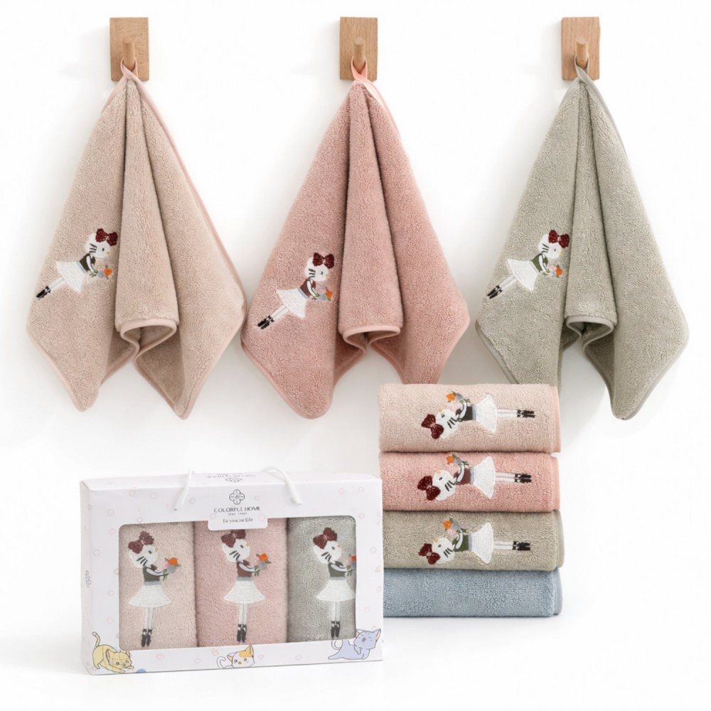 Набор 3 кухонных полотенец из микрофибры 25x50см в коробке (31183) 2