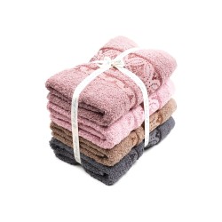 Набір махрових лицьових рушників 45х90см (31317)