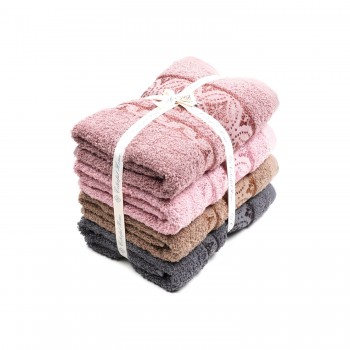 Набір махрових лицьових рушників 45х90см (31317)