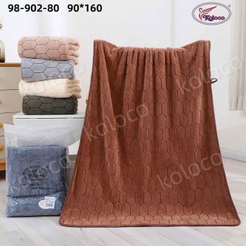 Сауна микрофибра 90x160см (31809) молочная