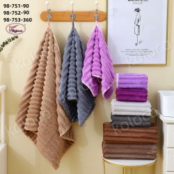 Набір лицьових рушників із мікрофібри 45x90см (31947) лілово-лавандові