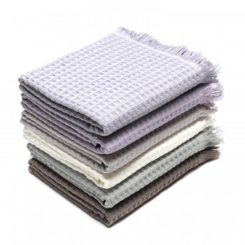 Набор вафельных банных полотенец 65х135см (32020)