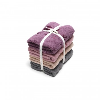 Набір махрових лицьових рушників 45х90см (32035)