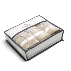 Набор полотенец из микрофибры лицо+баня в подарочной сумке (32125) бежевый