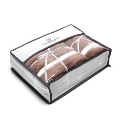 Набор полотенец из микрофибры лицо+баня в подарочной сумке (32126) шоколадный