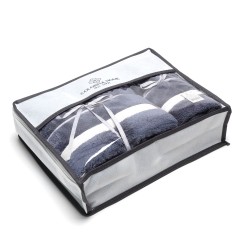 Набір рушників із мікрофібри обличчя+лазня в подарунковій сумці (32127) графіт