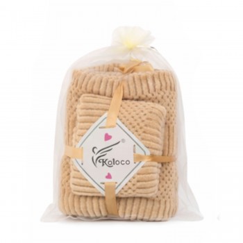 Комплект рушників кухня+банний рушник в органзі (32145)