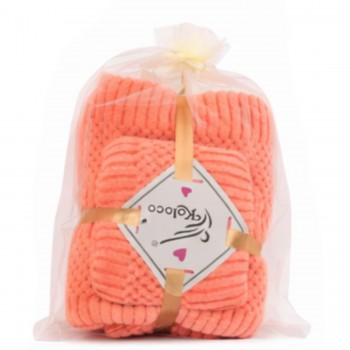 Комплект рушників кухня+банний рушник в органзі (32148)