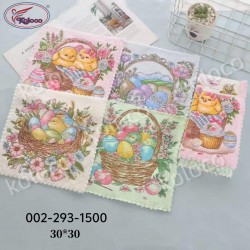 Набор кухонных салфеток из микрофибры 30x30см (32150) пасхальные